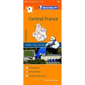 Image of Centre - Michelin Regional Map 518 Map Sheet map 2016