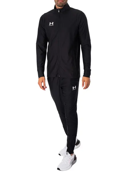 Image of Under Armour Logo Tracksuit Black/White S