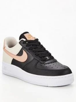Image of Nike Air Force 1 07 - Black/Brown, Black/Brown, Size 8, Women