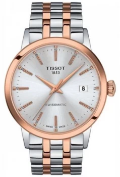 Image of Tissot Swissmatic Silver Dial Two Tone Stainless Steel Watch