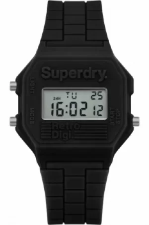 Image of Ladies Superdry Mini Retro Digi Alarm Chronograph Watch SYL201B