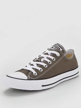 Image of Converse Chuck Taylor All Star Ox - Charcoal/White , Charcoal/White, Size 14, Men