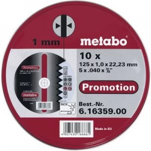 Image of Metabo 616359000 Cutting disc (straight) 125mm 22.23mm 10 pc(s)