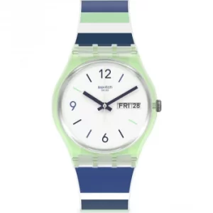 Image of Unisex Swatch Sky Zebra Watch