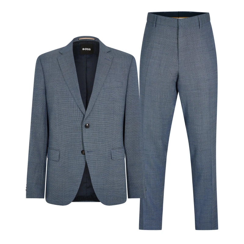 Image of Boss Mens Huge Suit Medium Blue male 36 (46)
