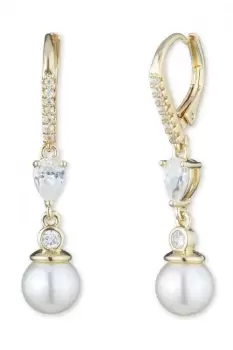 Image of Mens Lacoste Printed Bands Hooded Zip Sweatshirt Size 4 - M Blue