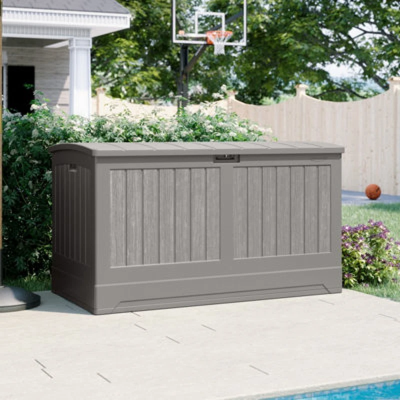 Image of Suncast Montana 757L Storage Box - Stone Grey BMDB200Z