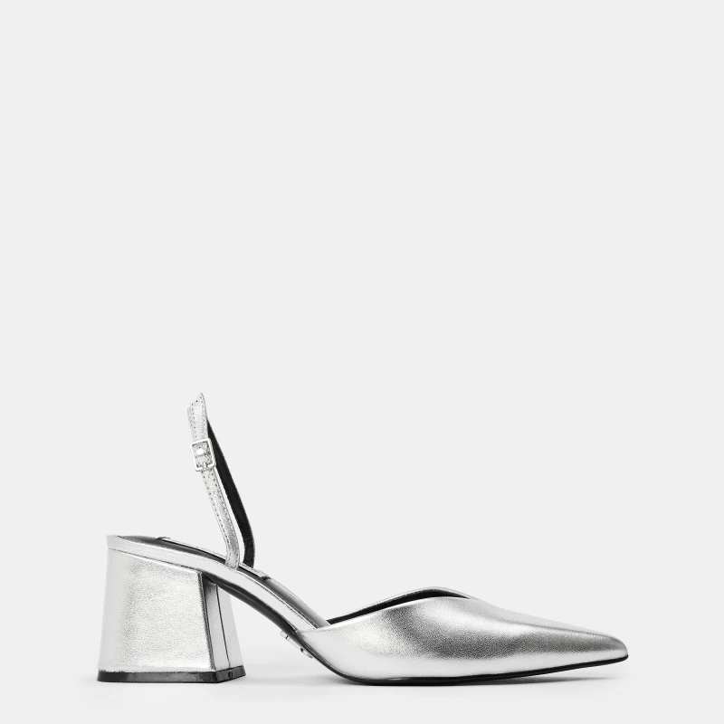 Image of Steve Madden Womens Courtnie Platform Heel Silver Lthr female 3 (36)