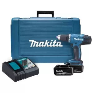 Image of Makita Lxt Cordless 18V 3Ah Li-Ion Drill Driver 2 Batteries Ddf453Rfe