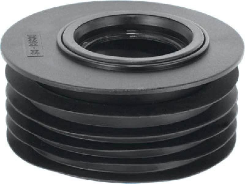 Image of McAlpine DC3BL-OS Black 4"/110mm Offset Drain Reducer Connector Black