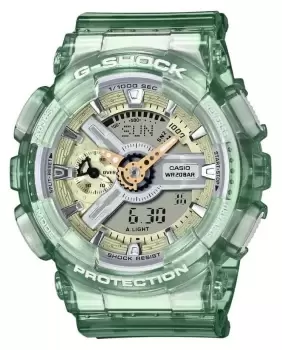 Image of Casio GMA-S110GS-3AER Mens G-Shock Green Skeleton Watch
