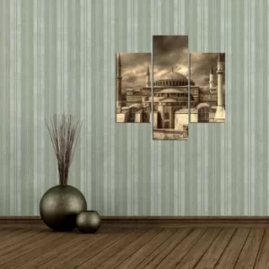 Image of 3MDF-069 Multicolor Decorative MDF Painting (3 Pieces)