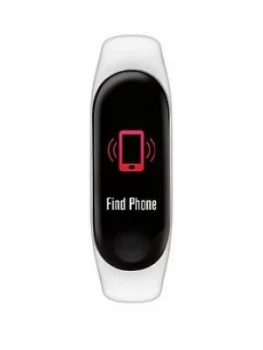 Image of Reflex Active Series 1 Activity Tracker With Colour Touch Screen And White Silicone Strap