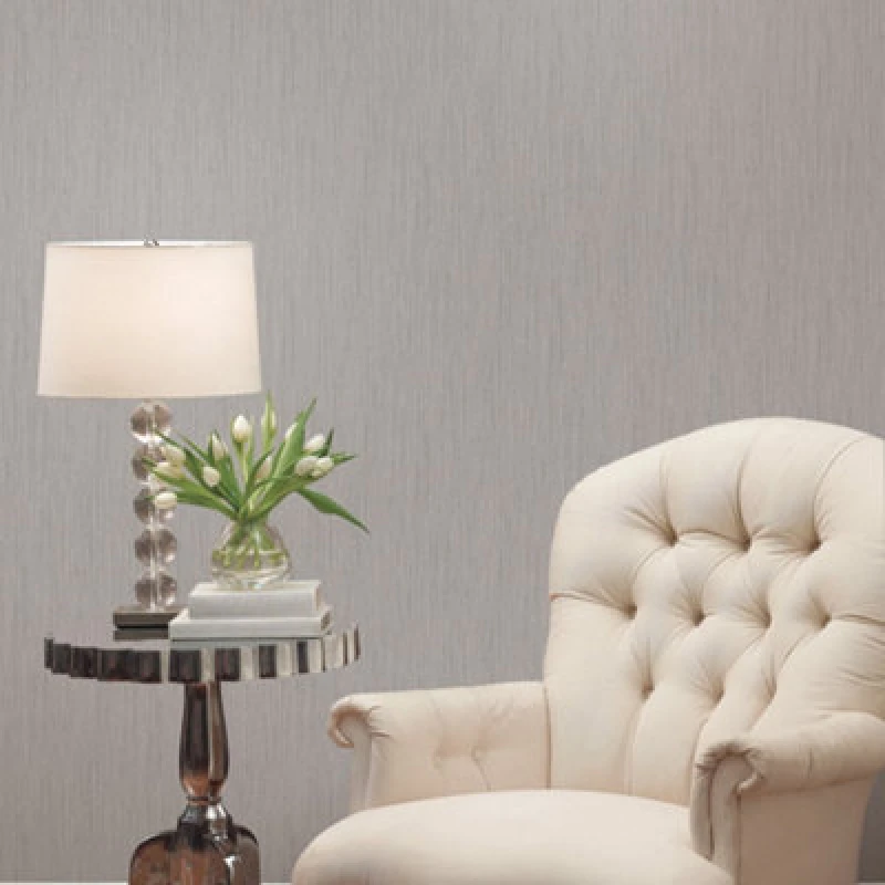 Image of Galerie Palazzo Silver Grey Vertical Texture Embossed Wallpaper