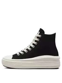 Image of Converse Chuck Taylor All Star Move Hi-Tops - Black, Size 7, Women