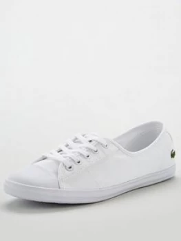 Image of Lacoste Ziane Bl 2 Cfa Plimsoll - White