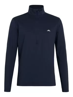Image of J Lindeberg J Luke Mid Layer Zip Top Mens - JL Navy