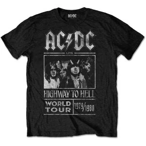 Image of AC/DC - Highway to Hell World Tour 1979/1980 Unisex Medium T-Shirt - Black