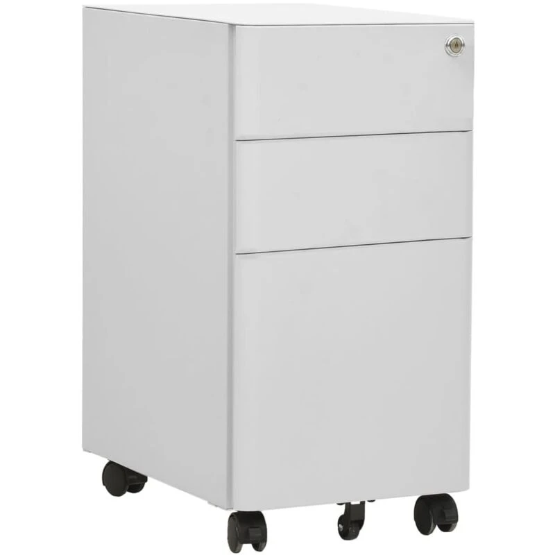 Image of VIDAXL Mobile File Cabinet Light Grey 30x45x59cm Steel Vidaxl 8720286564141