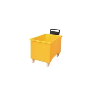 Image of Slingsby Box Mobile Pallet YELLOW927X584X508MM With Handle 2f+2SWX102 Ny+Tg