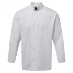 Image of Premier Mens Essential Long-Sleeved Chef Jacket (3XL) (White)
