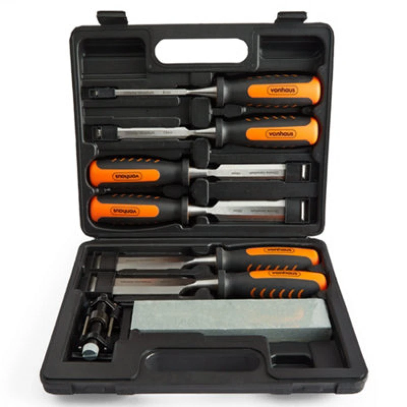 Image of VonHaus 8 Piece Chisel Set Orange unisex