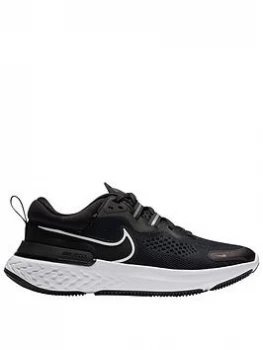 Image of Nike React Miler 2 - Black/White, Size 4, Women