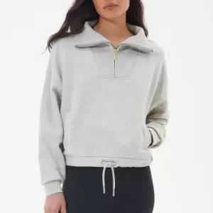 Image of Barbour International Ennis Cotton-Blend Quarter-Zip Sweatshirt - UK 10