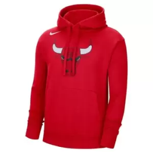 Image of Nike State Warriors Mens Nike NBA Fleece Pullover Hoodie - Red