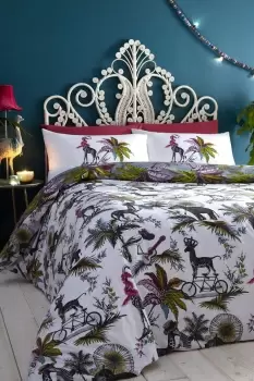 Image of Safari Jumble Print Duvet Cover Set