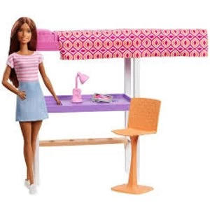 Image of Barbie Doll Careers Dark Skin Doll with Office Playset