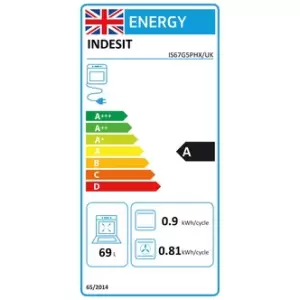 Image of Indesit IS67G5PHX 60cm Single Oven Gas Cooker in Stainless Steel 69 Litre