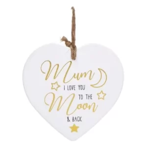 Image of Golden Sentiments Heart Mum