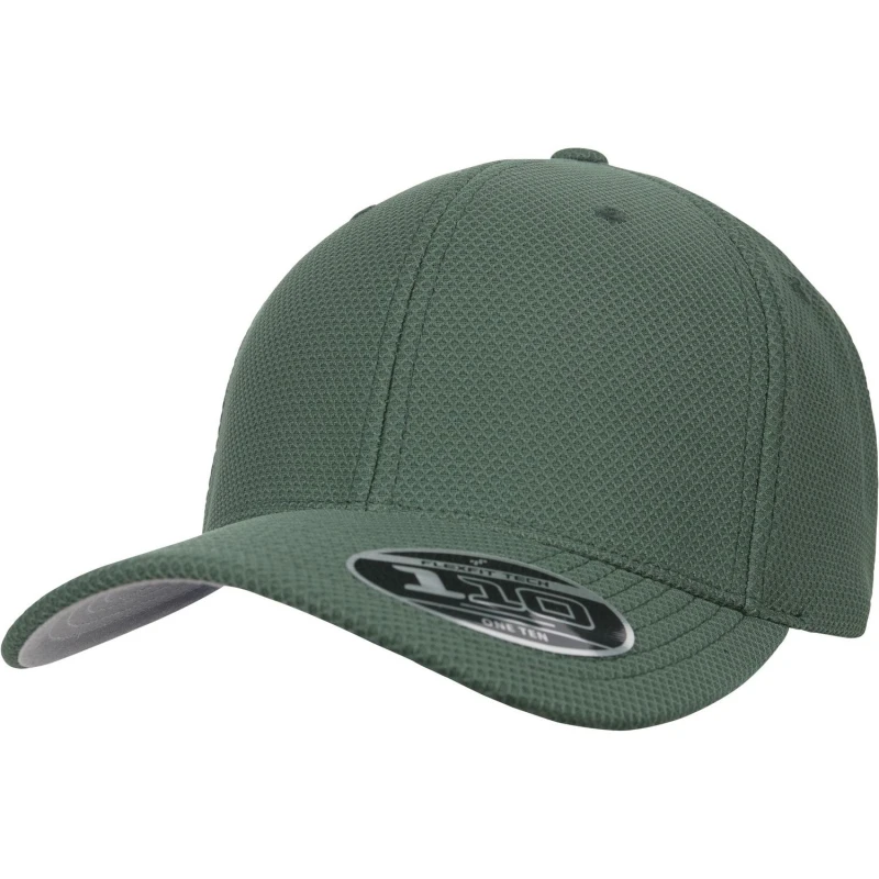 Image of Flexfit by Yupoong Mens 110 Hybrid Cap in Green Green Male One Size