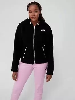 Image of Nike Cozy Full Zip Hoodie - Black Size M Women