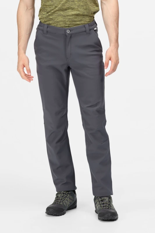Image of Regatta Mens Warm-Lined Fenton Walking Trousers in Dark Grey Size: 34R Dark Grey Male 34R