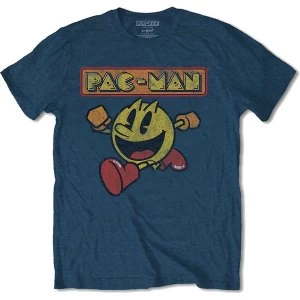 Image of Pac-Man - Eighties Unisex Medium T-Shirt - Blue