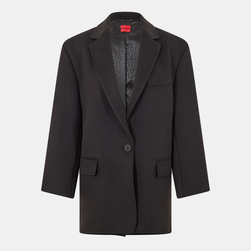 Image of Hugo Womens Azulla Suit Jacket Black female 14 (XL)