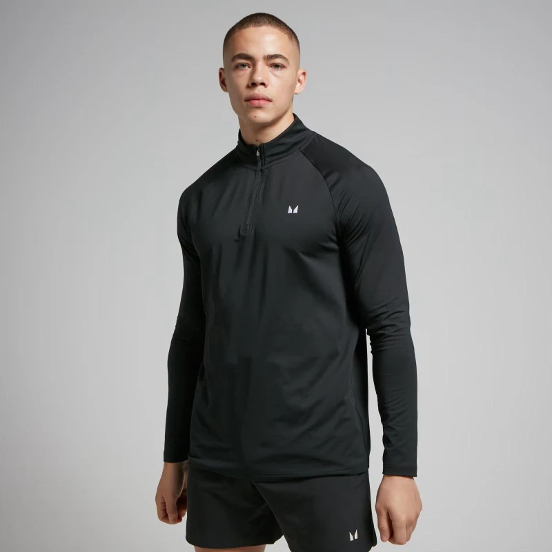 Image of MyProtein Long-Sleeve Performance Gym Top Black male Large