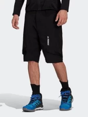 Image of adidas Terrex Zupahike Hiking Shorts, Black, Size 30, Women