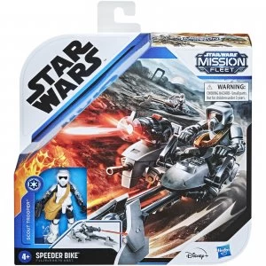 Image of Hasbro Star Wars Mission Fleet Scout Speeder Action Figure