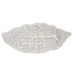 Image of Tree of Life Leaf Plate Champagne Ornament