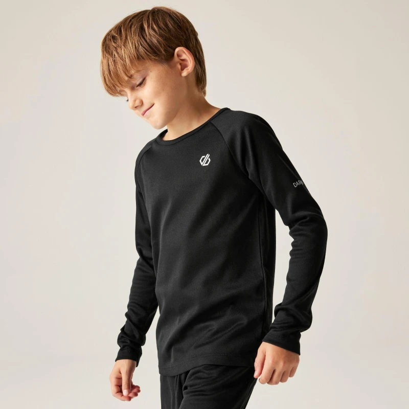 Image of Dare 2B Boys Elate III Thermal Baselayer Set 5-6 Years - Waist 55-57cm, Chest 59-61cm Black DKU329B-800-5