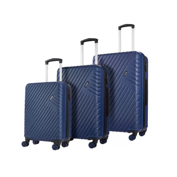 Image of Rock Luggage Santiago EA73401 Navy Suitcase 3Pcs Set