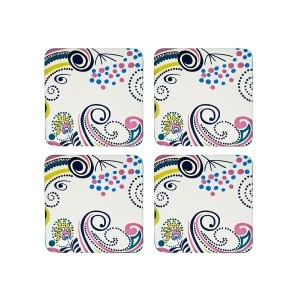 Image of Denby Monsoon Cosmic Cream 4 X Coasters