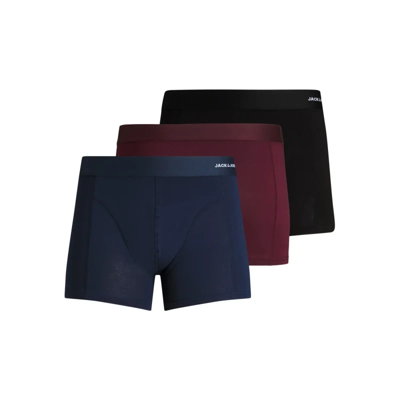 Image of jack & jones Pack of 3 Hipsters Burgundy+Navy+Black Men XXL