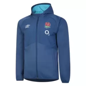 Image of Umbro England Rugby Full Zip Jacket Adults - Blue