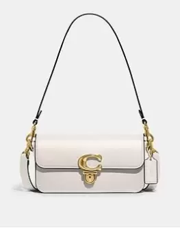 Image of Coach Studio Glovetanned Leather Baguette Bag - Chalk