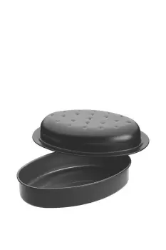 Image of Non-Stick Covered Oval Roasting Pan