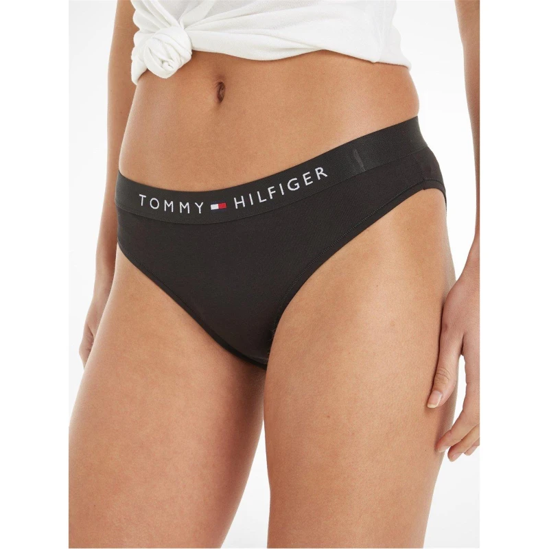 Image of Tommy Hilfiger Logo Waist Briefs Black female 14 (L)